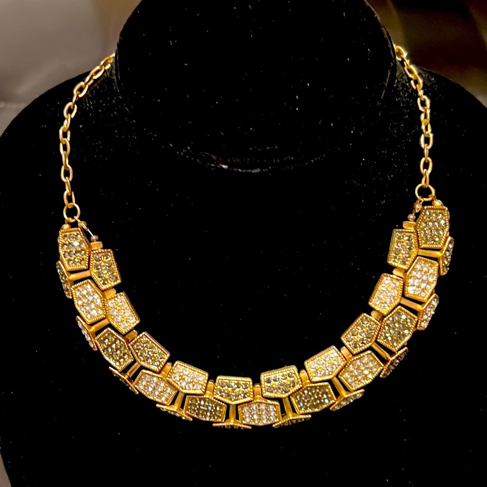 I. N. C. Vintage Fashion statement necklace with rhinestones